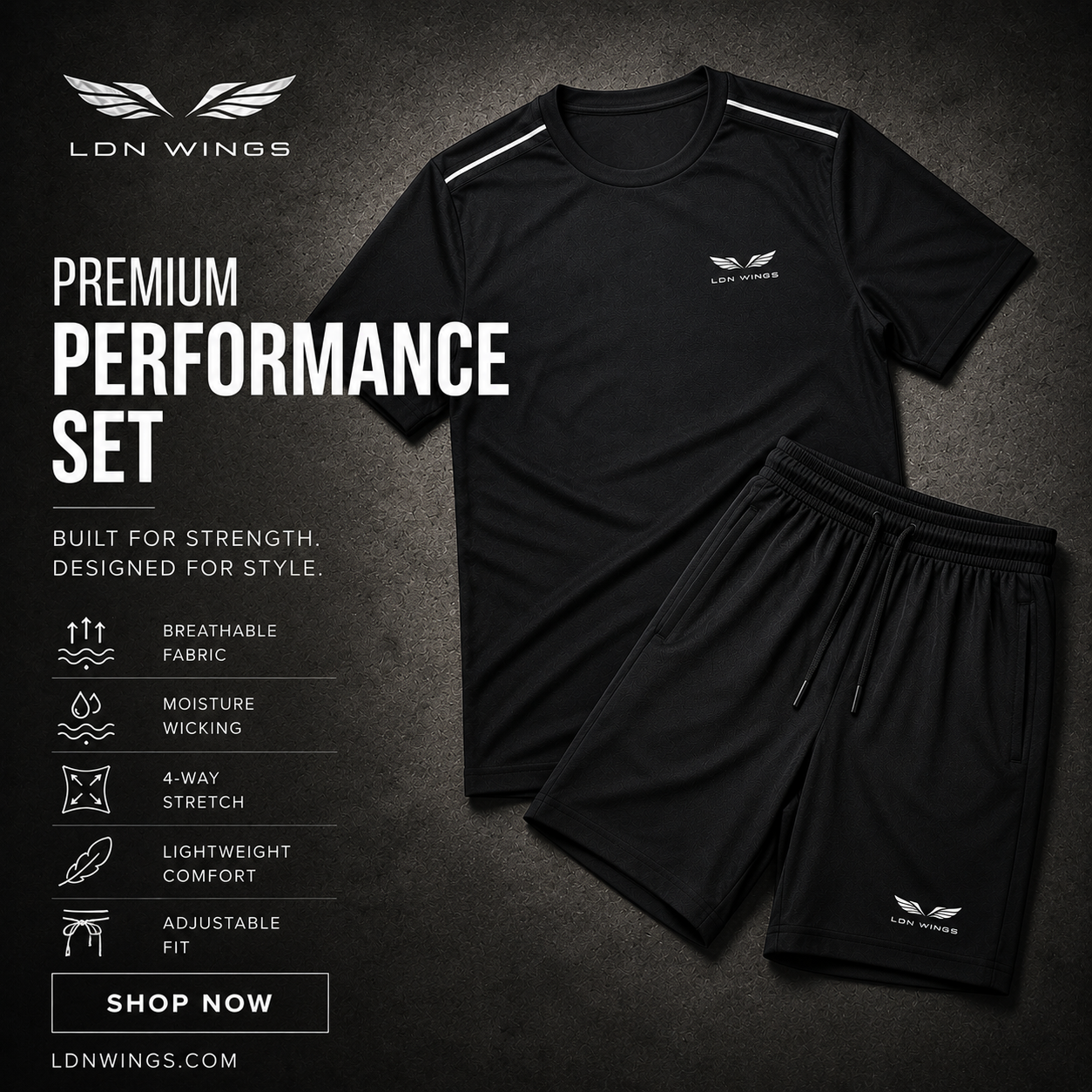 LDN WINGS Black Set
